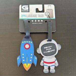 🪷 G-Force Rocket and Astronaut Luggage Tags